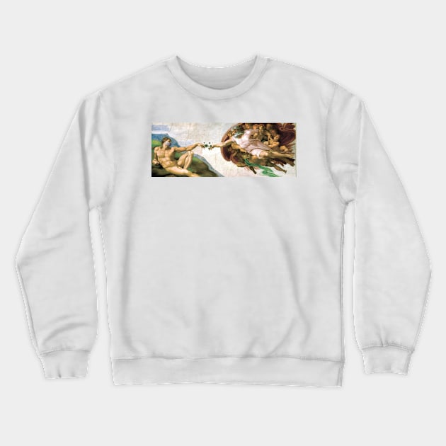 The ascension of the coronavirus to humanity Crewneck Sweatshirt by supaMXMV